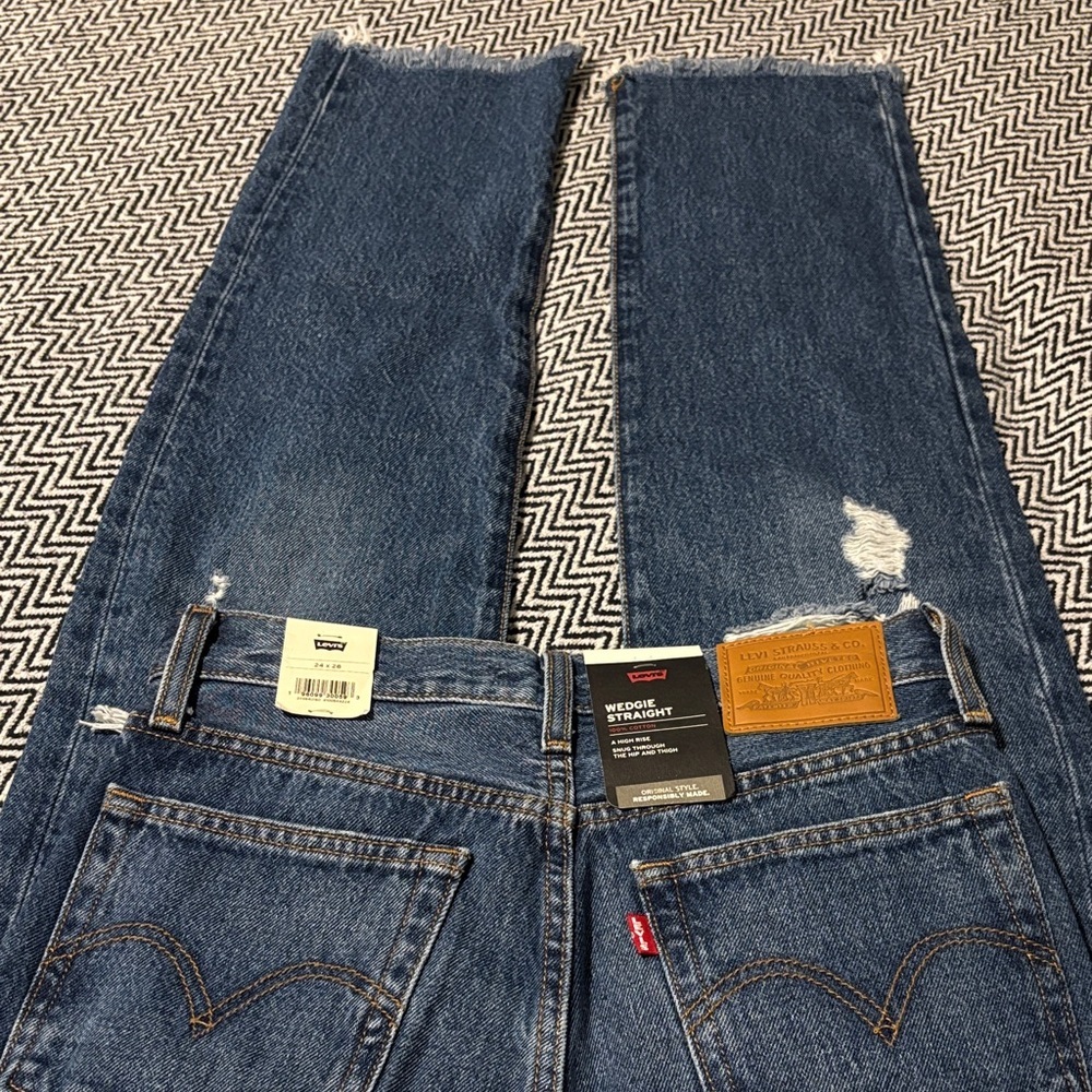 Levi’s Wedgie Straight high Rise Jeans | Sz 24 - Picture 4 of 7